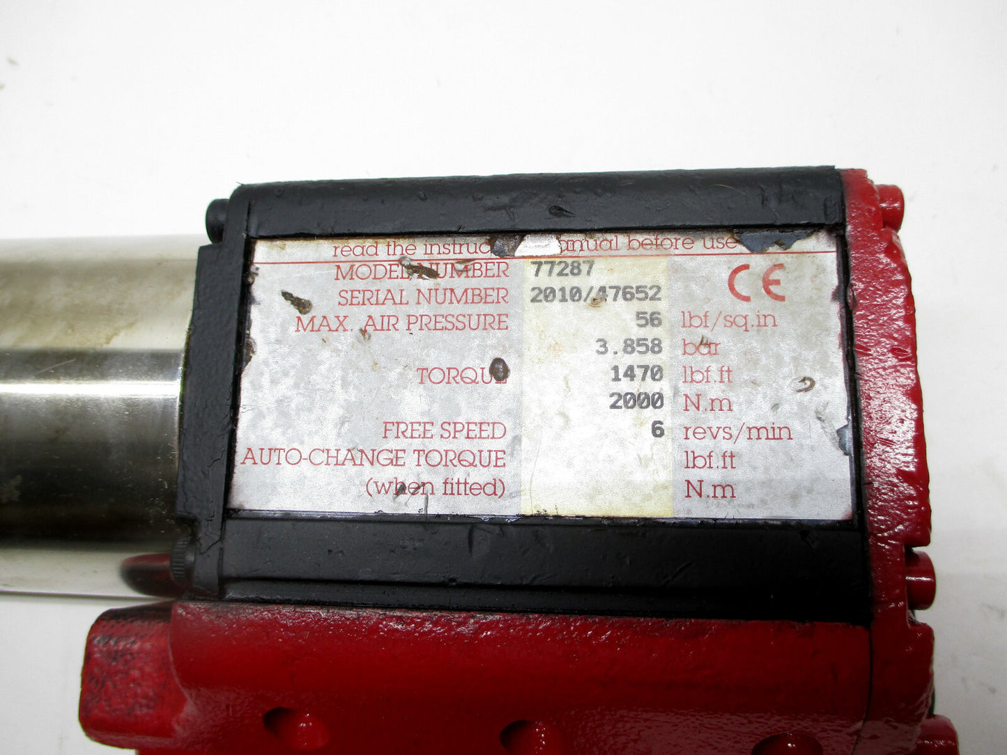 PneuTorque Norbar 77287 PT 2000 Pneumatic Torque Multiplier Nutrunner 1 IN. DR.