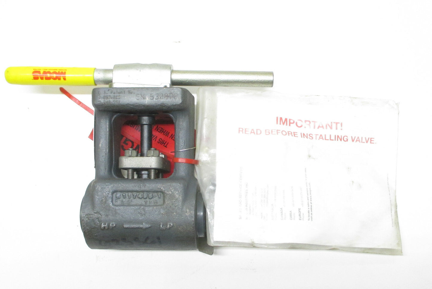 MOGAS Improved RSVP-UC Metal Seated Ball Valve 1" 1500# S/W