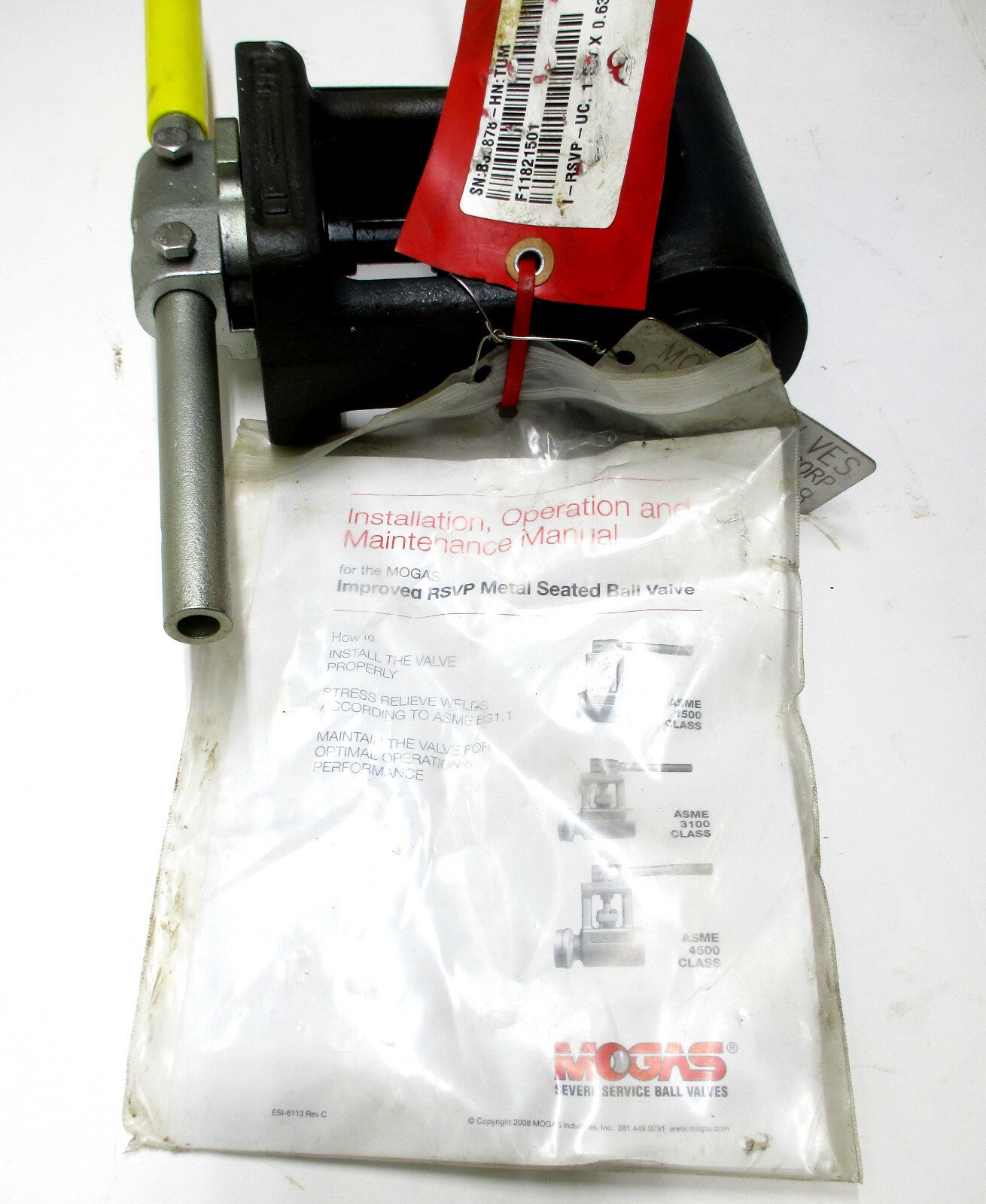 MOGAS Improved RSVP-UC Metal Seated Ball Valve 1" 1500# S/W