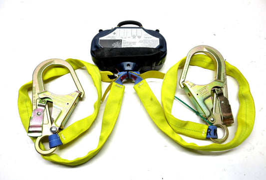 1 EA. Excellent DBI-SALA TALON 3102102 Twin Leg SRL w/ Steel Hooks 