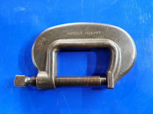 1 EA Wright 90104H Extra Heavy Service Forged C-Clamp 4 in w/ Full Screw USA