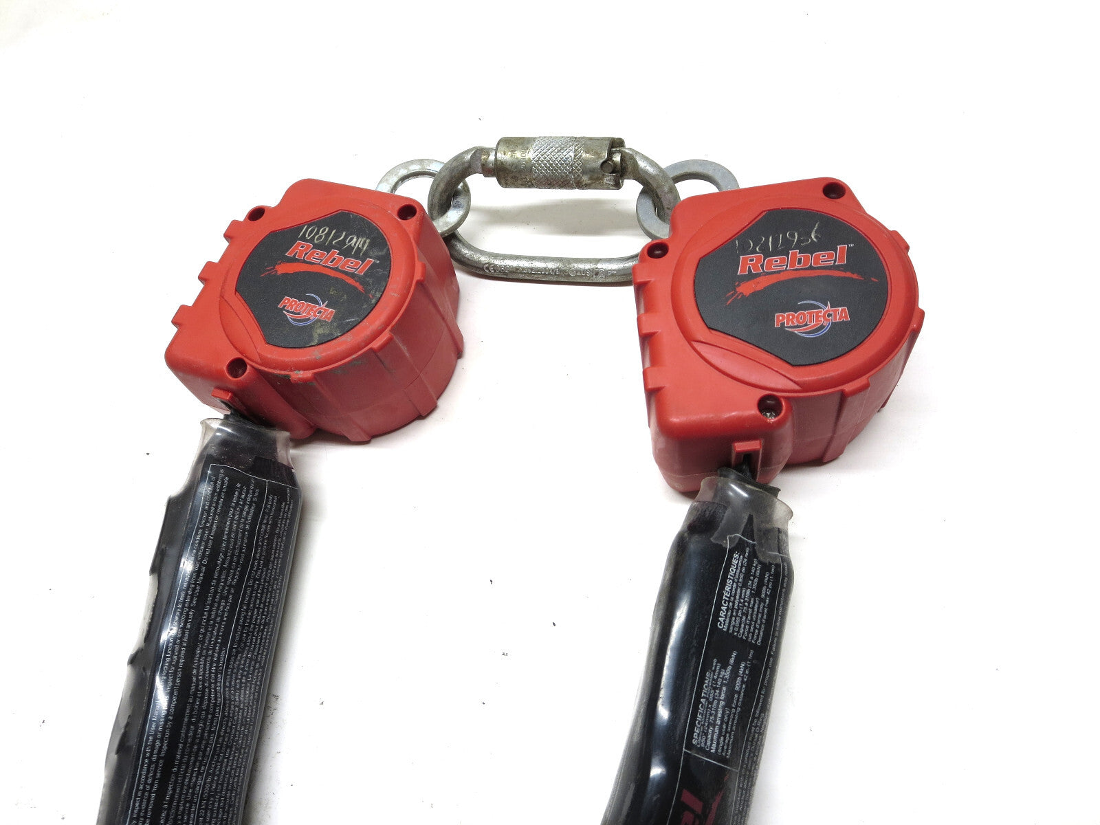 Rebel Protecta 6 ft Twin Web SRL 3100403 Retractable Lanyard OCT/16