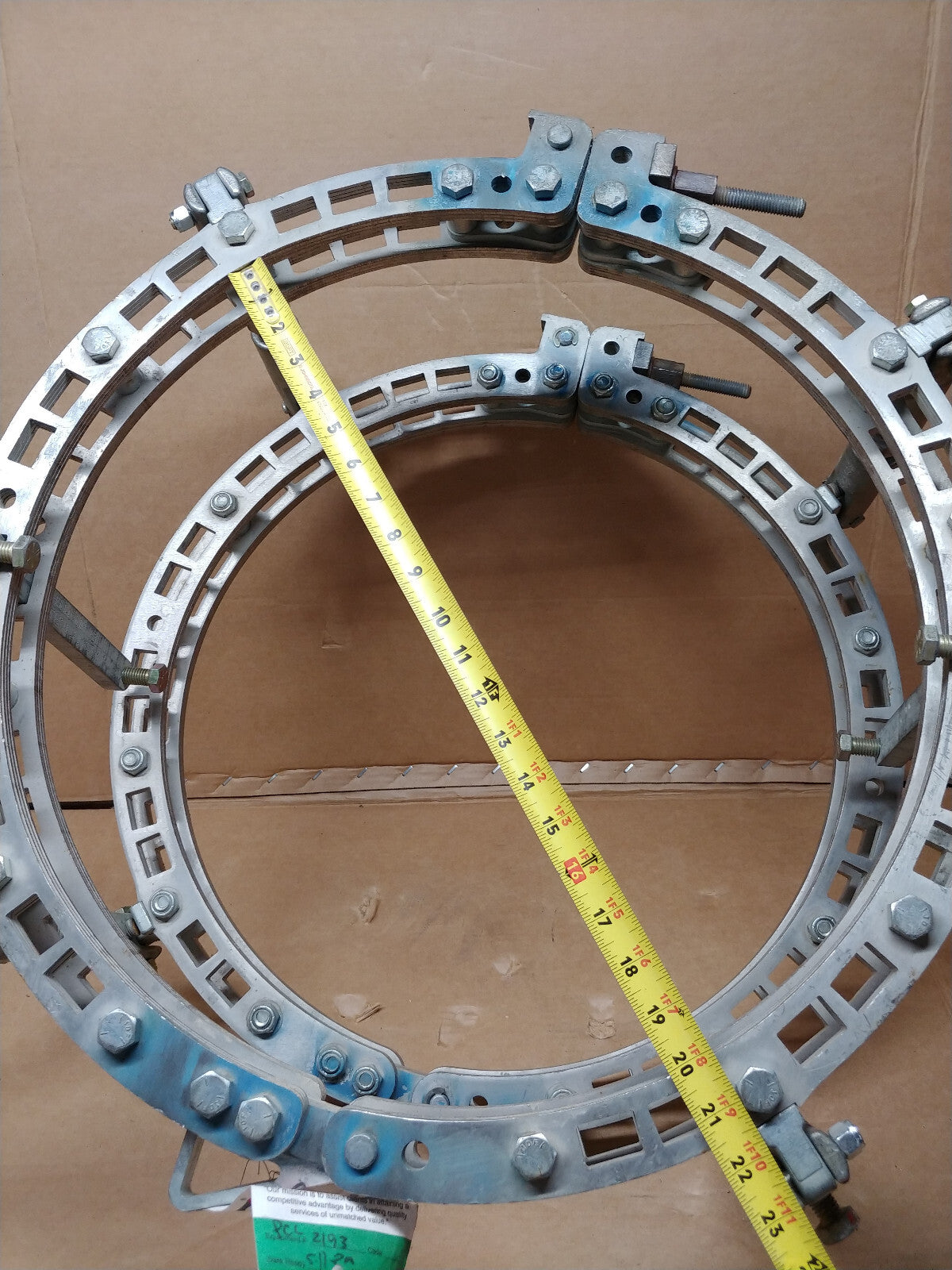 WALHONDE TOP LINER 20" SS, Pipe to Pipe Clamp, Stainless Steel, TL5020-SSPP