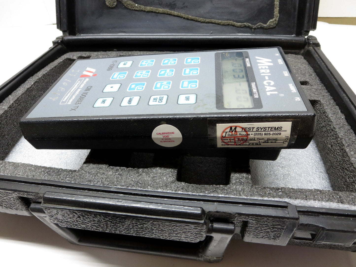 Meriam Meri Cal LP2000C Digital Manometer Calibrator w/ Accessories 0-2,000 H20