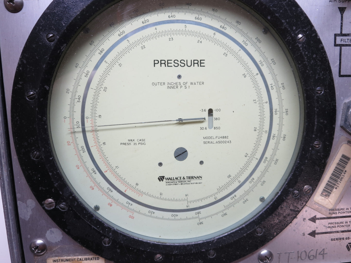Wallace & Tiernan Series 65-120 Portable Pneumatic Calibrator w/ Prior 2011 Cal