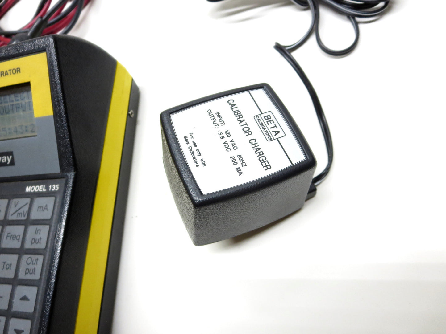 Beta 135 DC Frequency Calibrator w/ Case, Charger, Leads, Fuses S/N 12861