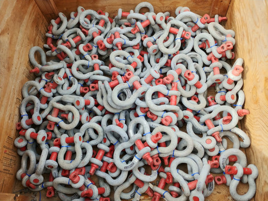 LOT OF 2 New Crosby USA 1" Screw Pin Anchor Shackles 8-1/2 Ton 1018534 G-209