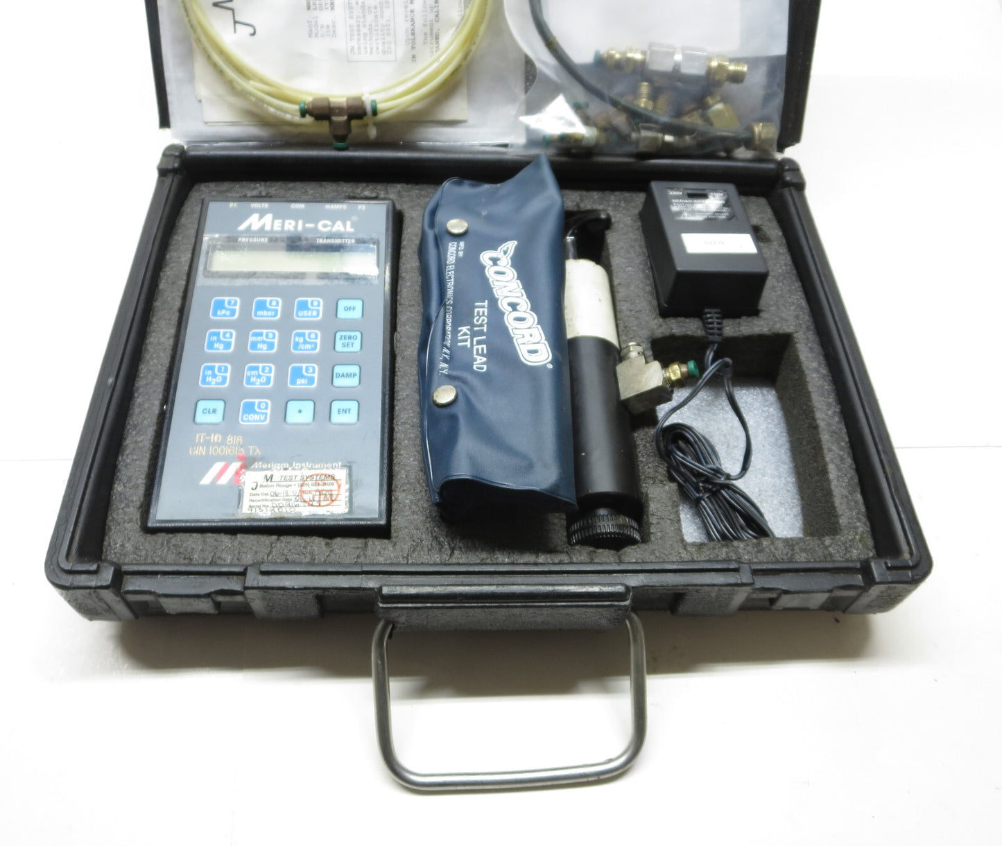 Meriam Meri Cal LP2000C Digital Manometer Calibrator w/ Accessories 0-2,000 H20