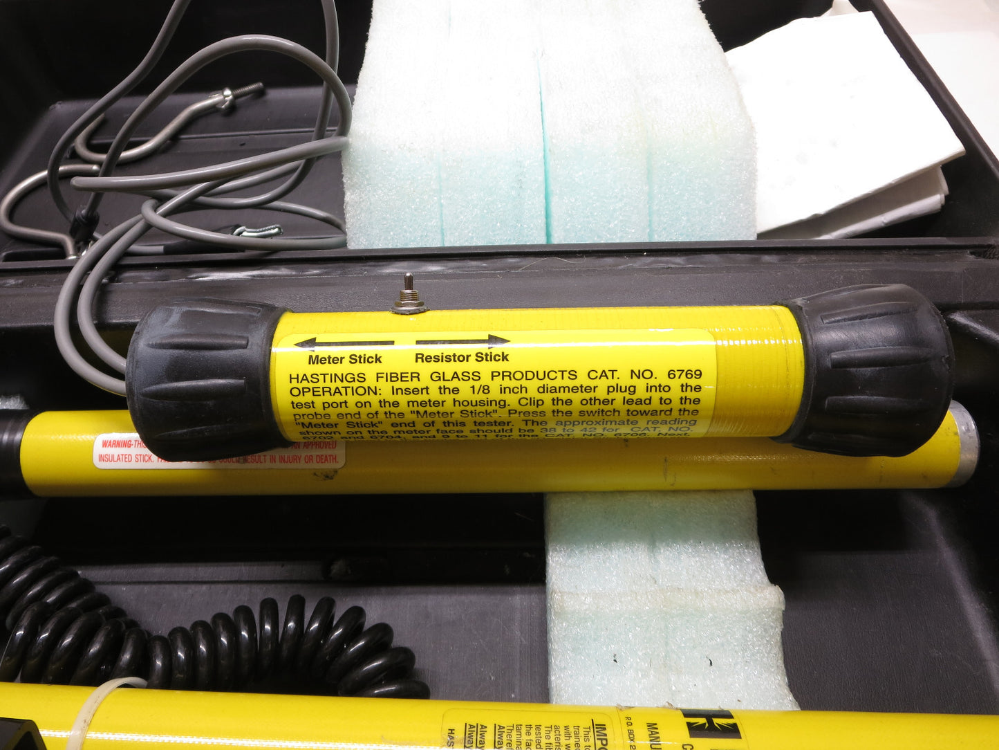 Hastings 6702 Phase Tell Digital Voltage Phasing Meter 0-40Kv w/ 6769 Tester