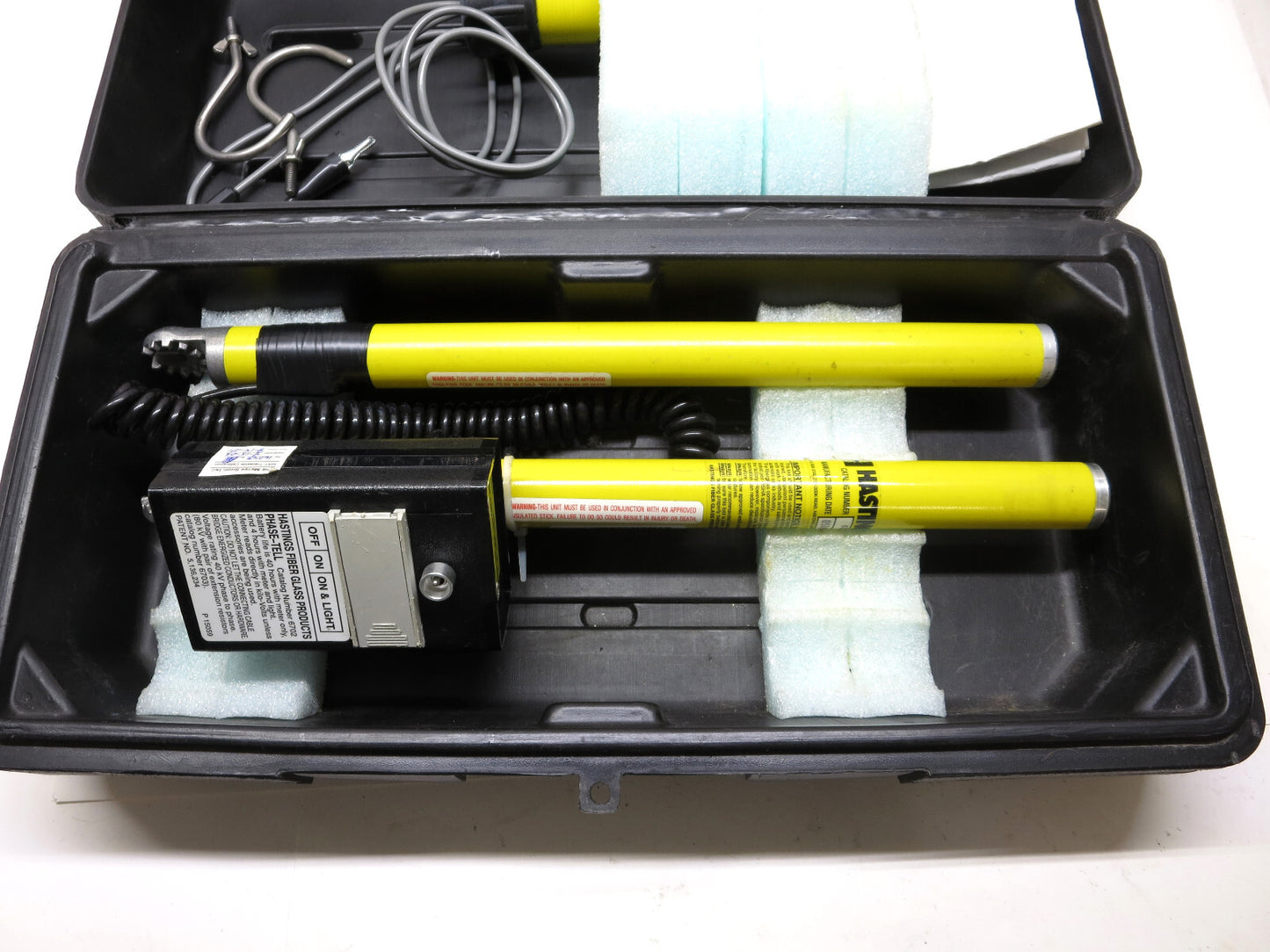 Hastings 6702 Phase Tell Digital Voltage Phasing Meter 0-40Kv w/ 6769 Tester