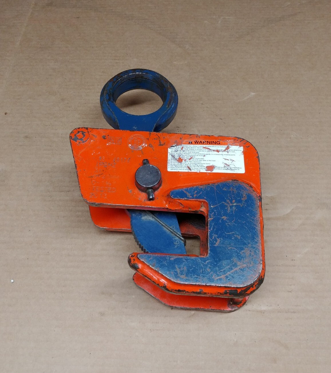 Crosby IPBHZ 3 Ton Beam Lifting Clamp  0" - 1-9/16" Capacity 2705463