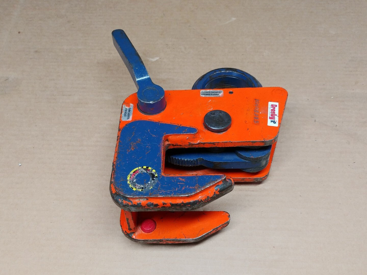 Crosby IPBHZ 3 Ton Beam Lifting Clamp  0" - 1-9/16" Capacity 2705463
