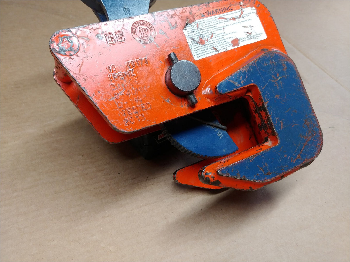 Crosby IPBHZ 3 Ton Beam Lifting Clamp  0" - 1-9/16" Capacity 2705463