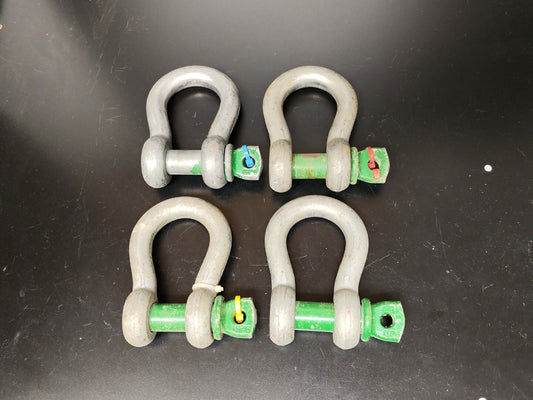 LOT of 4 Van Beest GP 3/4 in. Screw Pin Anchor Shackles 4.75 ton Made in Holland
