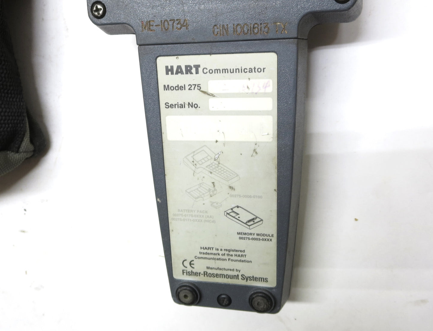 HART 275 Field Communicator Fisher Rosemount P/N 00275-0191-0023 Made in USA