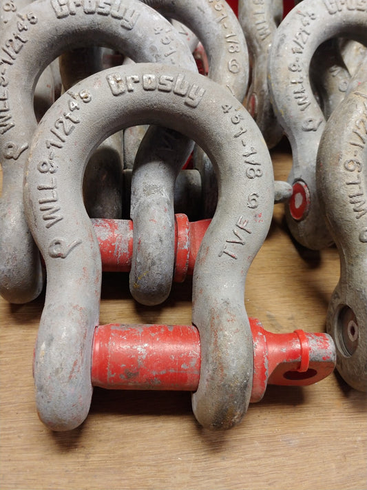 1 EA. Crosby 1-1/8 in. Screw Pin Anchor Shackle 9-1/2 Ton 1018552 G-209 USA