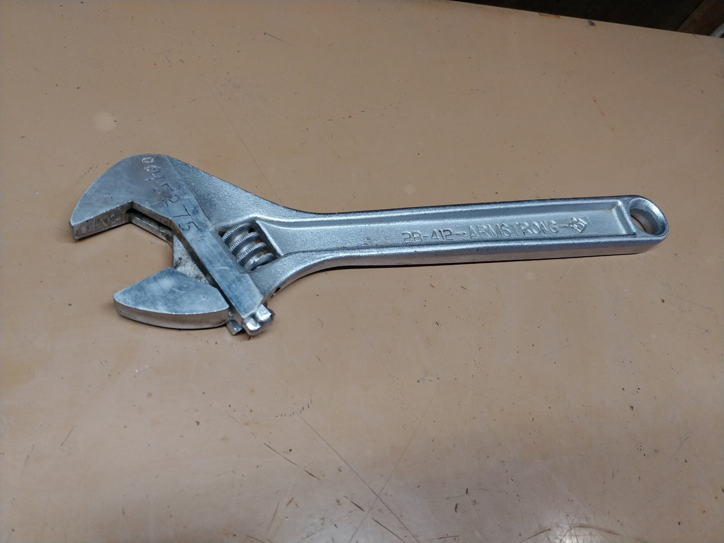 Armstrong Adjustable Wrench 12 in. Model 28-412 VG Condition MADE IN USA