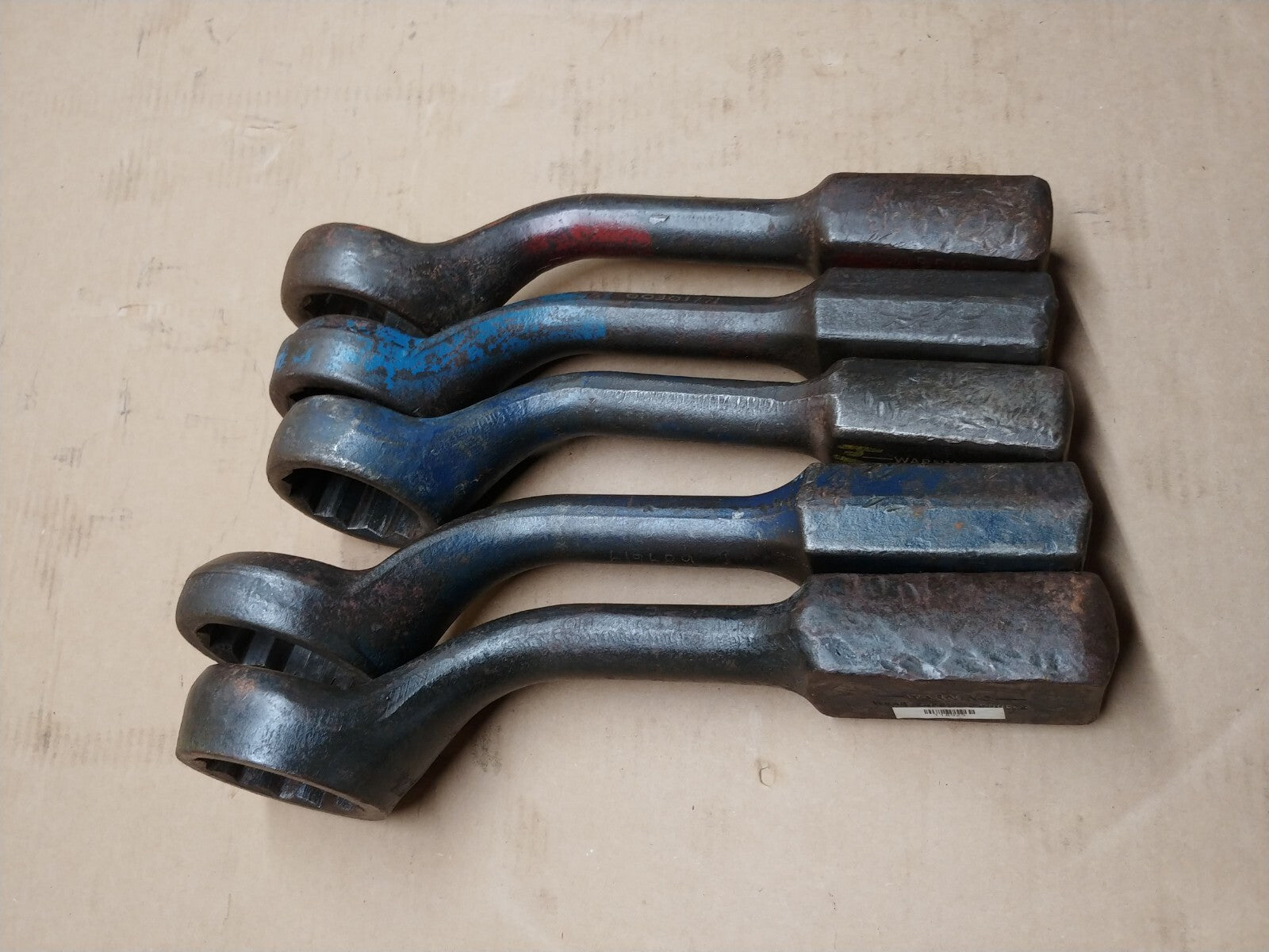 Set Of 5 Pcs. Armstrong Striking Wrenches  2-1/8 to 2-9/16 Made in USA
