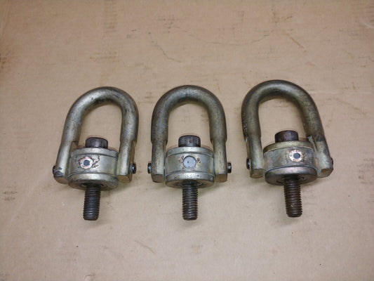 LOT OF 3 Crosby USA 1016924 HR-125 Hoist Rings WLL 4,000 LB, 5/8-10 X 2.75 in.