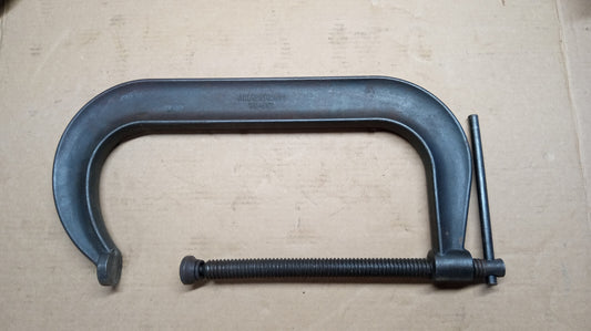 Armstrong 12 in. C-Clamp Deep Throat Drop Forged 78-412 VG COND. Made in USA