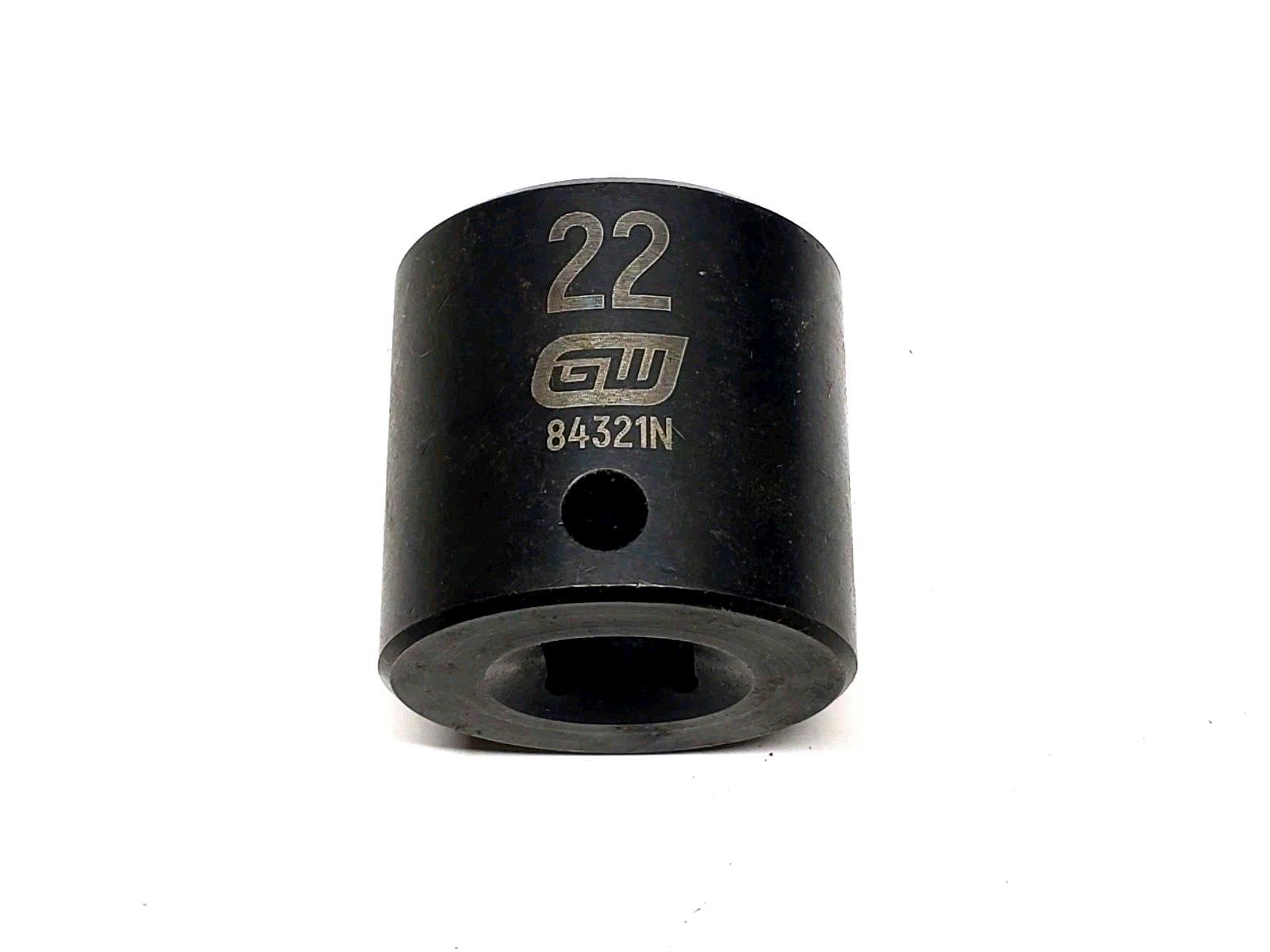Apex Tool Gearwrench 22mm - 3/8" Drive 6 Point Shallow Impact Socket 84321N