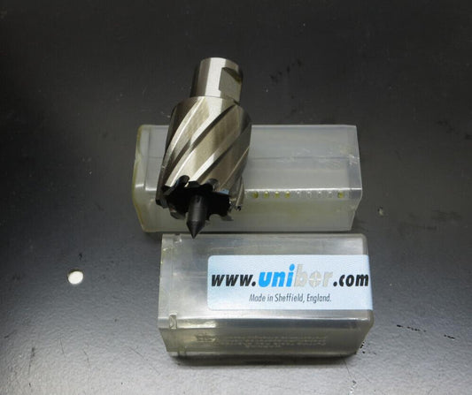 Unibor 24138 M2 HSS Annular Cutter 1-3/16" Diameter x 1" Depth 3/4" w/ Pilot Pin
