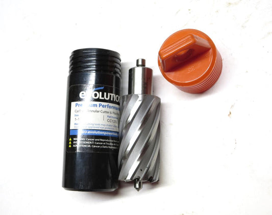 Evolution Cyclone 1-1/4" X 2" CC125L HSS Annular Cutter with Pilot Pin