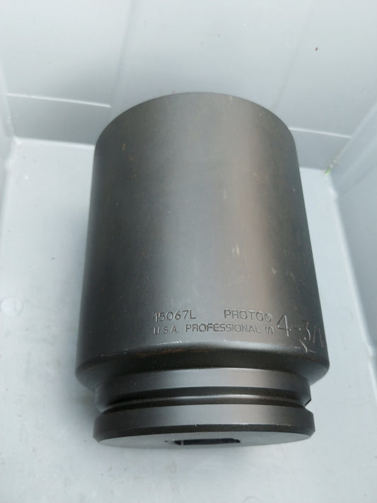 PROTO TorquePlus™ 4-3/16 in. Deep Impact Socket J15076L 1-1/2 Drive 6 PT USA