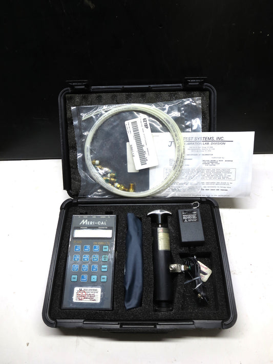 Meriam Meri Cal LP2000C Digital Manometer Calibrator w/ B-34686 Pump, Leads Set