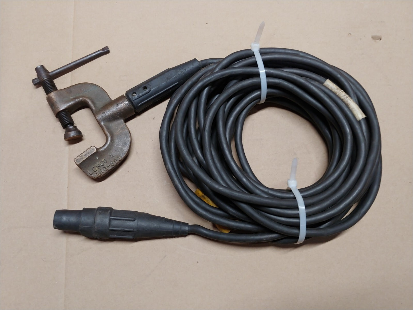 AMI Arc Machines 50 FT Cable Ground C-Clamp Assembly For M227 P/N 13B270805-01