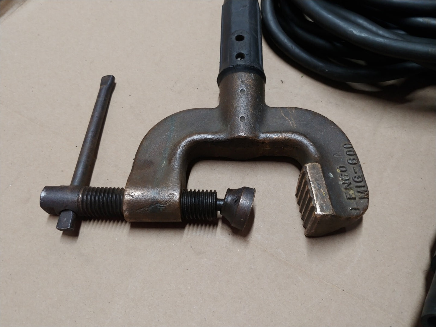 AMI Arc Machines 50 FT Cable Ground C-Clamp Assembly For M227 P/N 13B270805-01