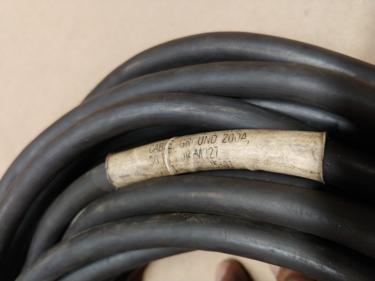AMI Arc Machines 50 FT Cable Ground C-Clamp Assembly For M227 P/N 13B270805-01