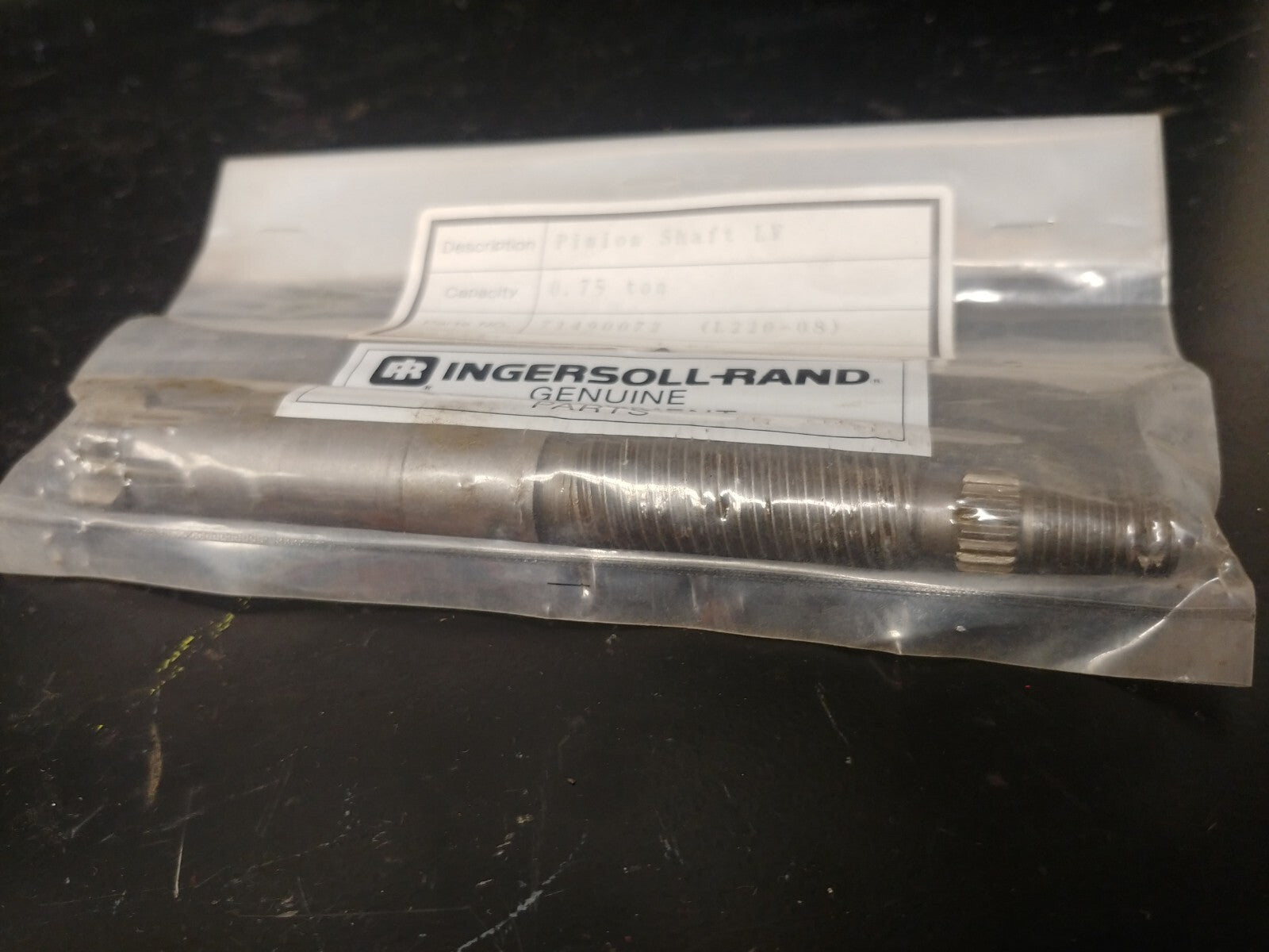 Ingersoll Rand 71490072 Pinion Shaft LV .75 ton