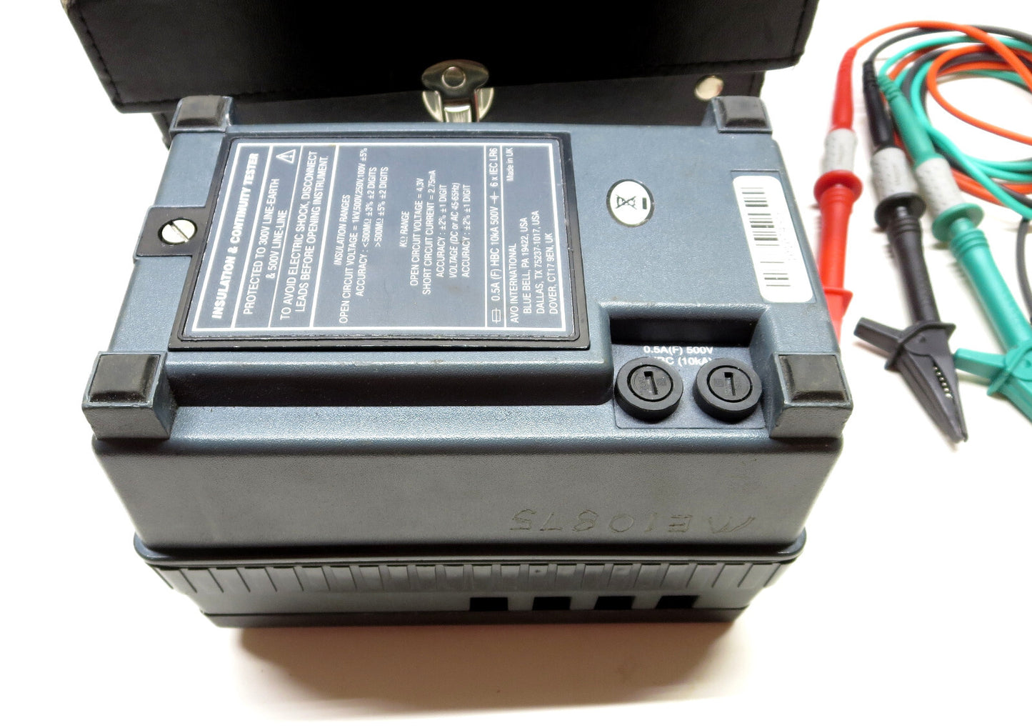 AVO MEGGER 210600 Insulation Tester Kit 1000V s/n 101034916 Made in UK