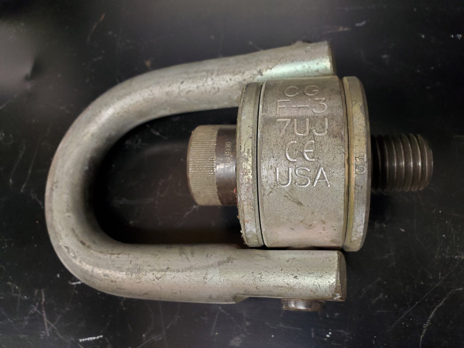 Crosby 1016964 HR-125 Swivel Hoist Ring WLL 10,000 LB 1-8x3, (1.14"Eff. Thr) USA