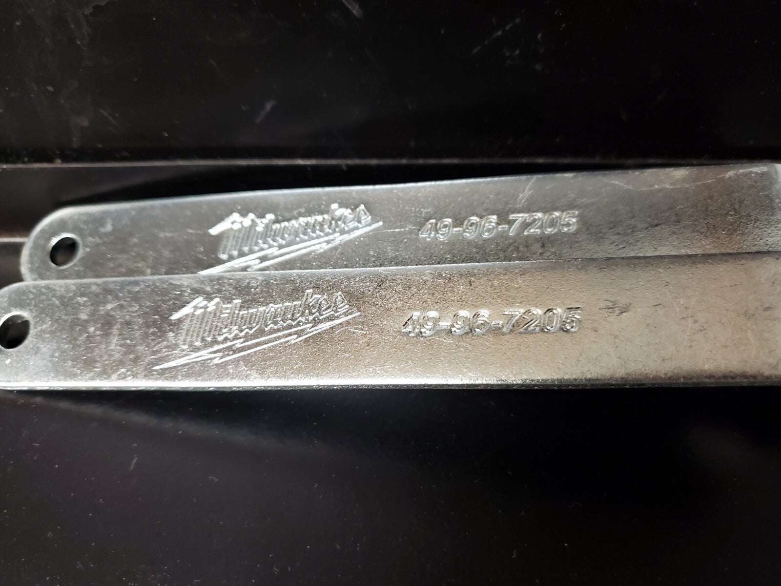 LOT of 2x Milwaukee Grinder Steel Spanner Wrenches 49-96-7205
