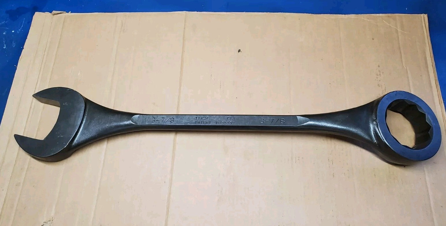 Wright Tool 11X24 3.97" Milled X 3-7/8" 12 Point Black Combination Wrench USA