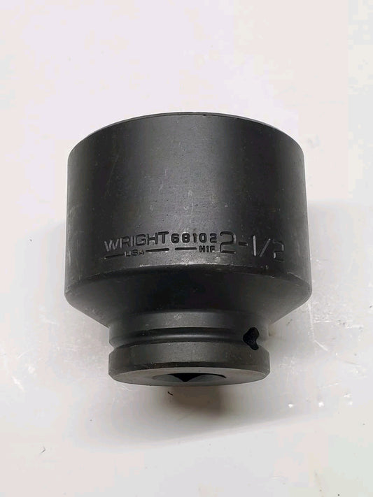 Wright Tool 68102 2-1/2" Impact Socket 3/4" Drive 6-Point 2-1/2 in. Made in USA