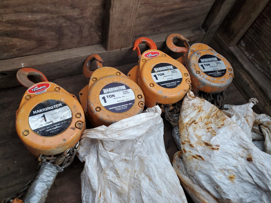 Harrington 1 Ton Chain Hoist 10 Ft Lift CF010-10 