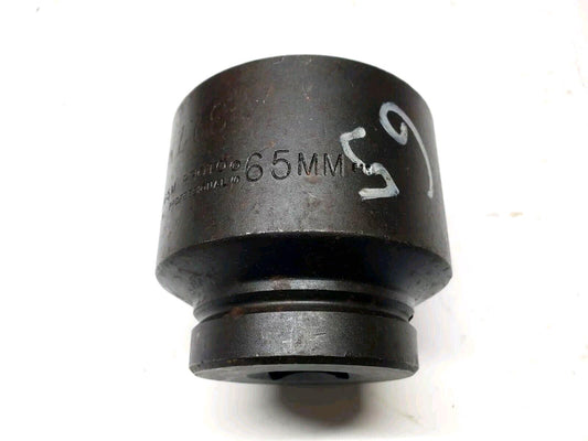 Proto 10065M 65mm Impact Socket 1 In. Drive 6-Point Standard Depth USA