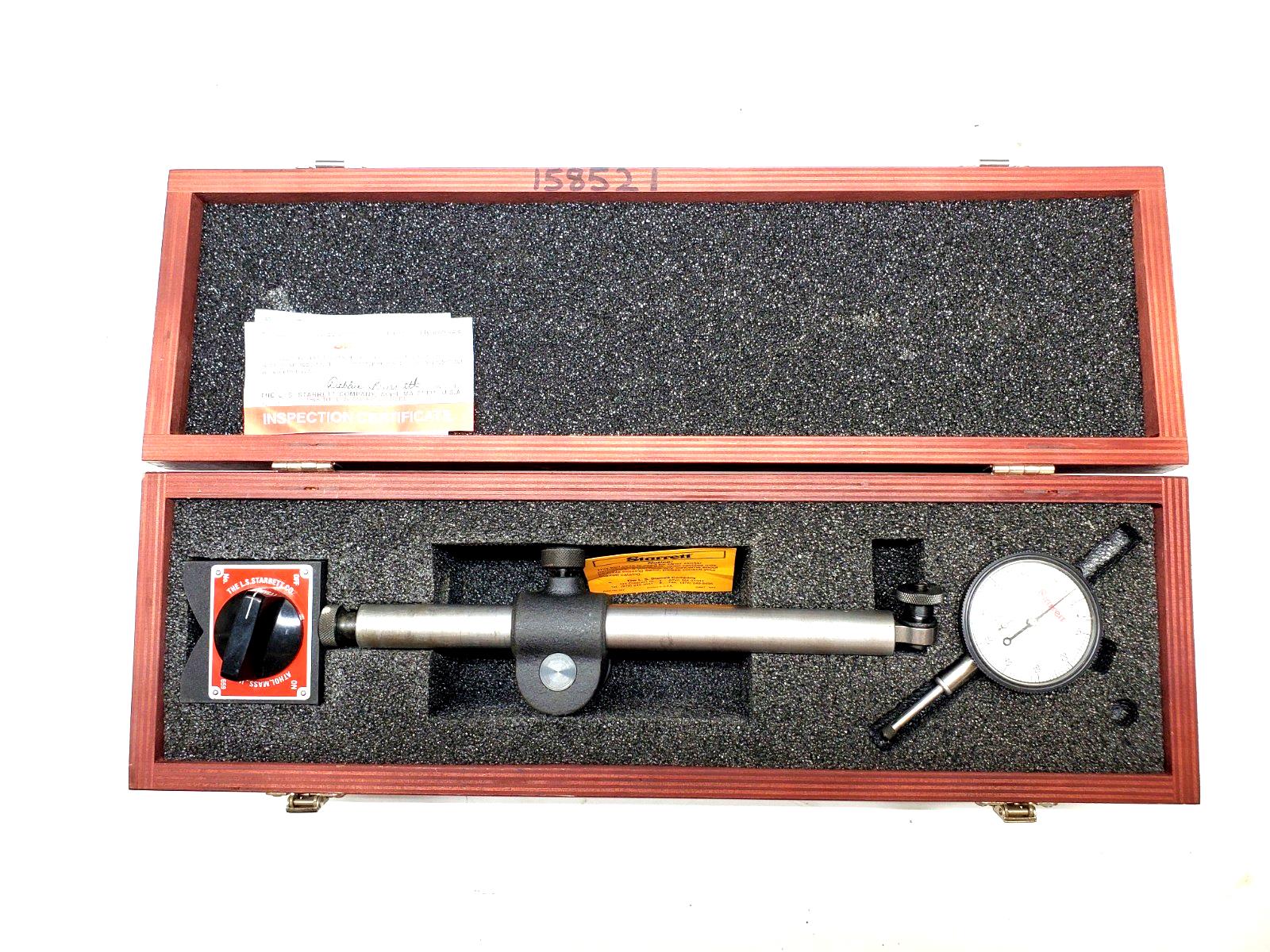 Starrett 659BZ Heavy Duty Mag Base W/ 25-131 Indicator And Case