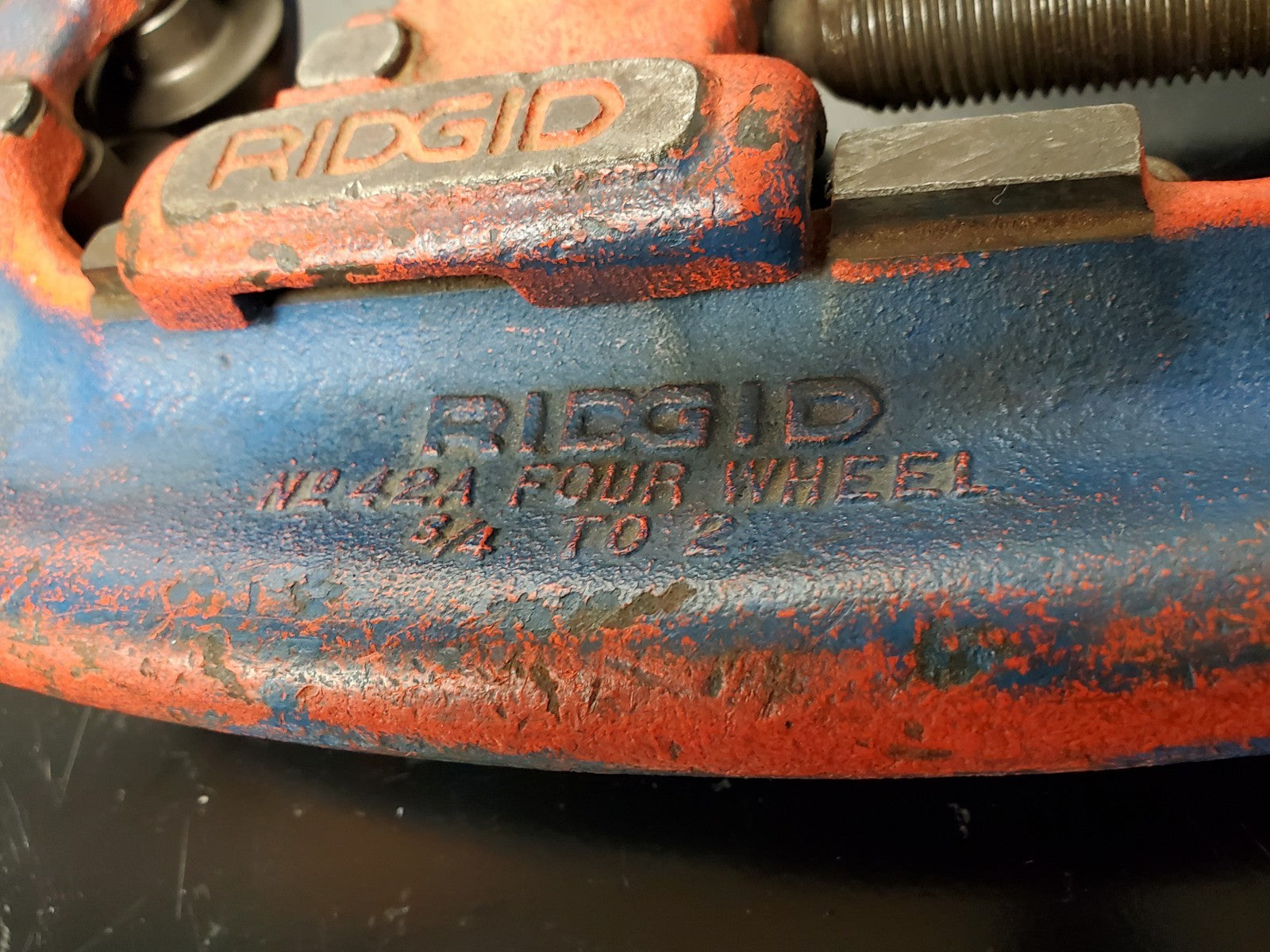 Ridgid 32870 Four Wheel Pipe Cutter 3/4 TO 2 in. No. 42A Made in USA Good!