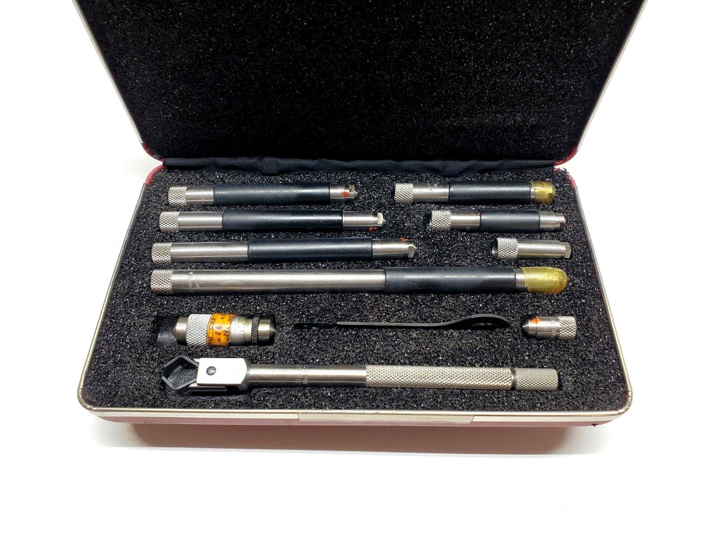 Starrett Model 823BZ Inside Micrometer Set 53052, Tubular w/ Case .001 Grad