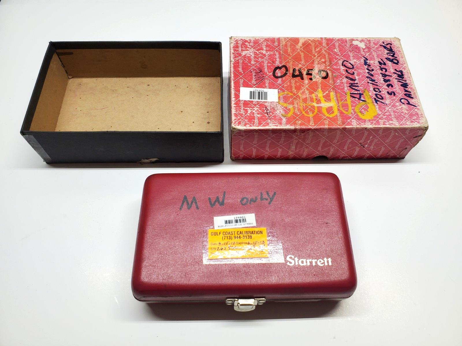 Starrett S384JZ Parallels Set 51453 - A,C,E,G