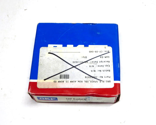 SKF Explorer 22208 E C3 Spherical Roller Bearing Sealed w/ Source Label G.B.