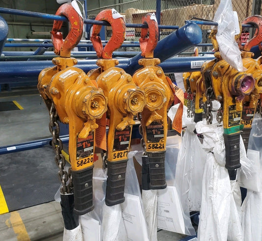1 ea. Harrington LB015-10 Lever Hoist 3,000 lb Capacity 10 Ft Lift W/ Load Cert.
