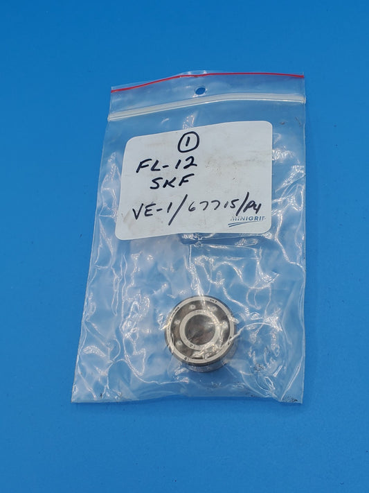 FL12 SKF New Single Row Ball Bearing NOS England
