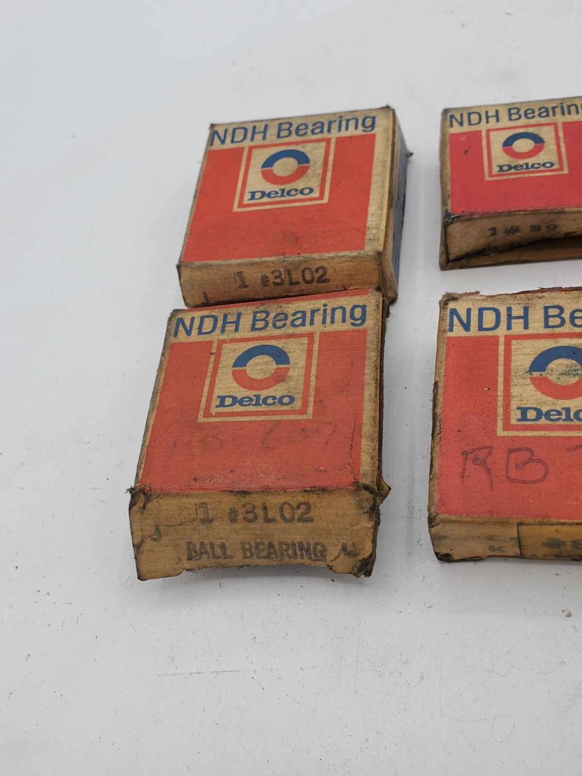 LOT OF (6) NDH Delco Ball Bearing (2) 3L02 (1) 89 (1) 8014 (2) R10, NOS