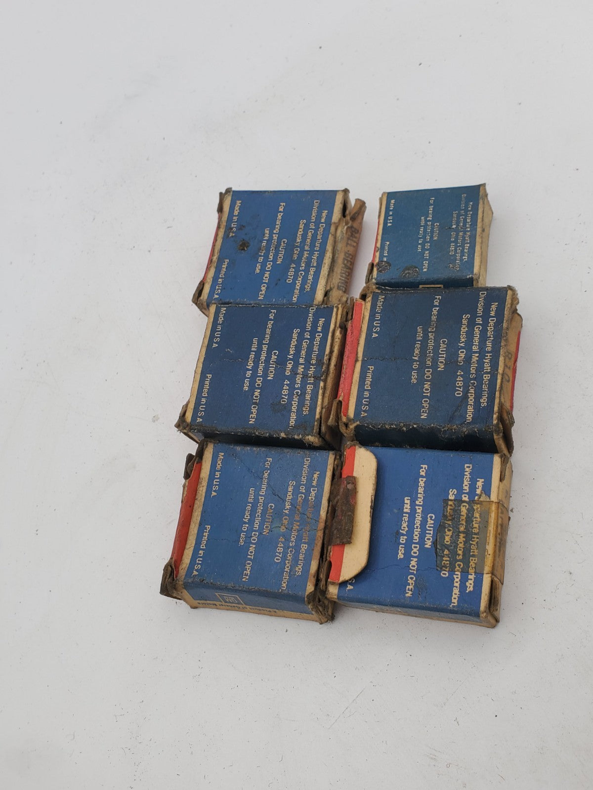 LOT OF (6) NDH Delco Ball Bearing (2) 3L02 (1) 89 (1) 8014 (2) R10, NOS
