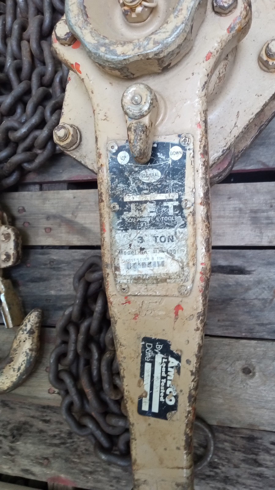 JET 3 Ton Lever Hoist 15 Lift JLP Series JLP-300 